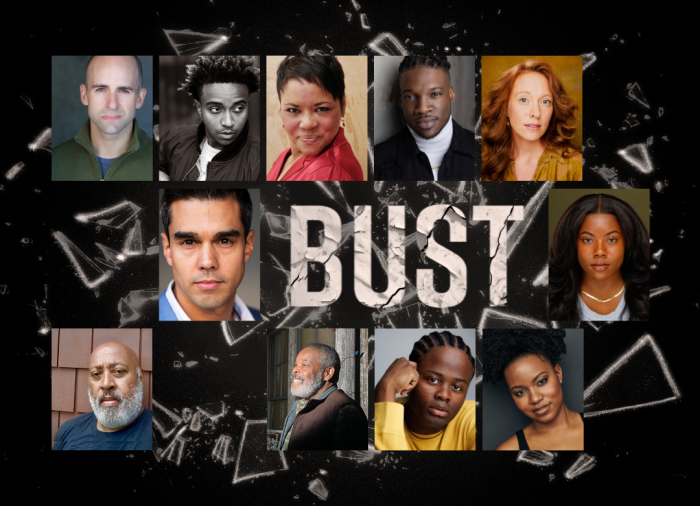 Cast Left to Right, Top to Bottom: Mark Bedard, Cecil Blutcher, Caroline Stefanie Clay, Bernard Gilbert, Caitlin Hargraves, Jorge Luna, Victoria Omoregie, Keith Randolph Smith, Raymond Anthony Thomas, Ivan Cecil Walks, and Renika Williams-Blutcher 
 